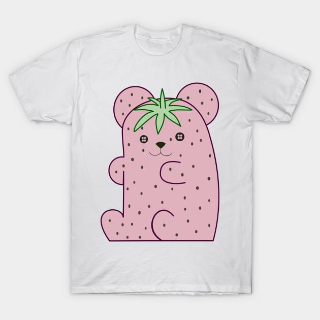 Strawberry Gummy Bear T-Shirt by jaml-12